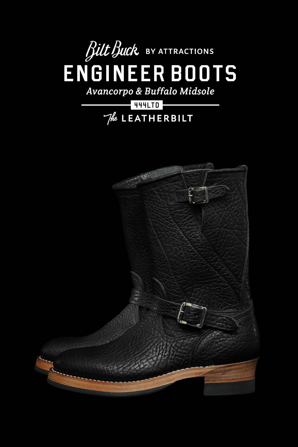 Lot.444LTD Engineer Boots Avancorpo & Buffalo Midsole