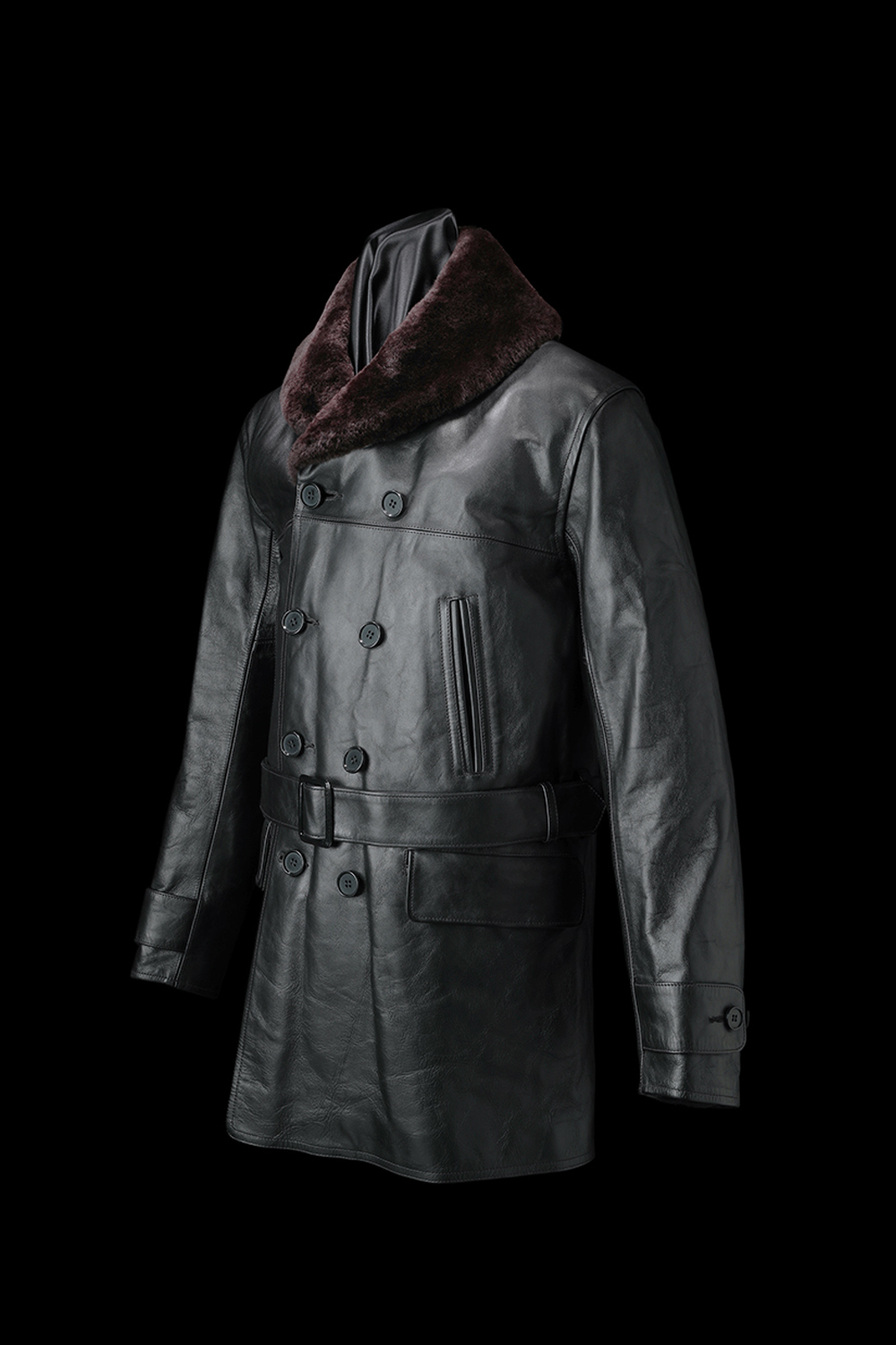 Lot.501 Shawl Collar Horsehide Imperial Half Coat