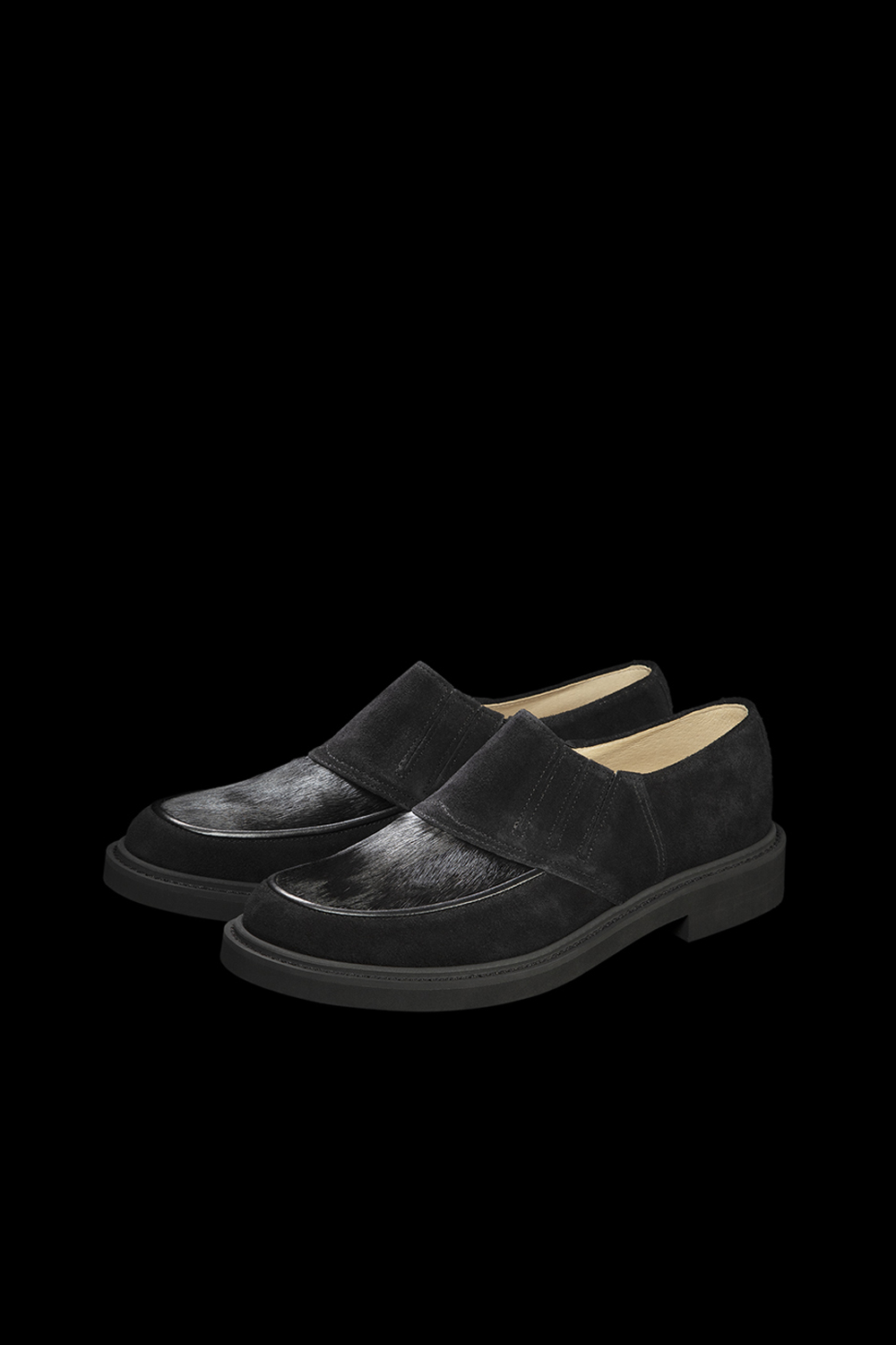 Lot.772 Horsehair Vamp Slip-On Shoes