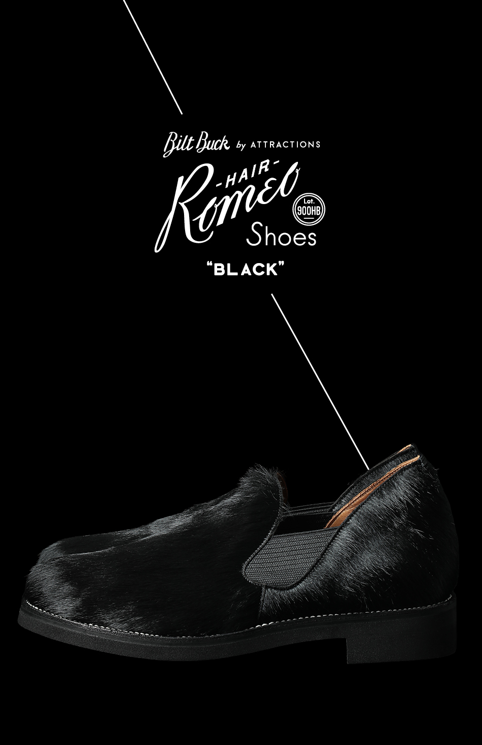 Lot.900HB  Hair Romeo Black