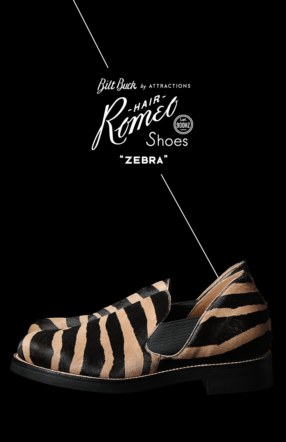 Lot.900HZ  Hair Romeo Zebra